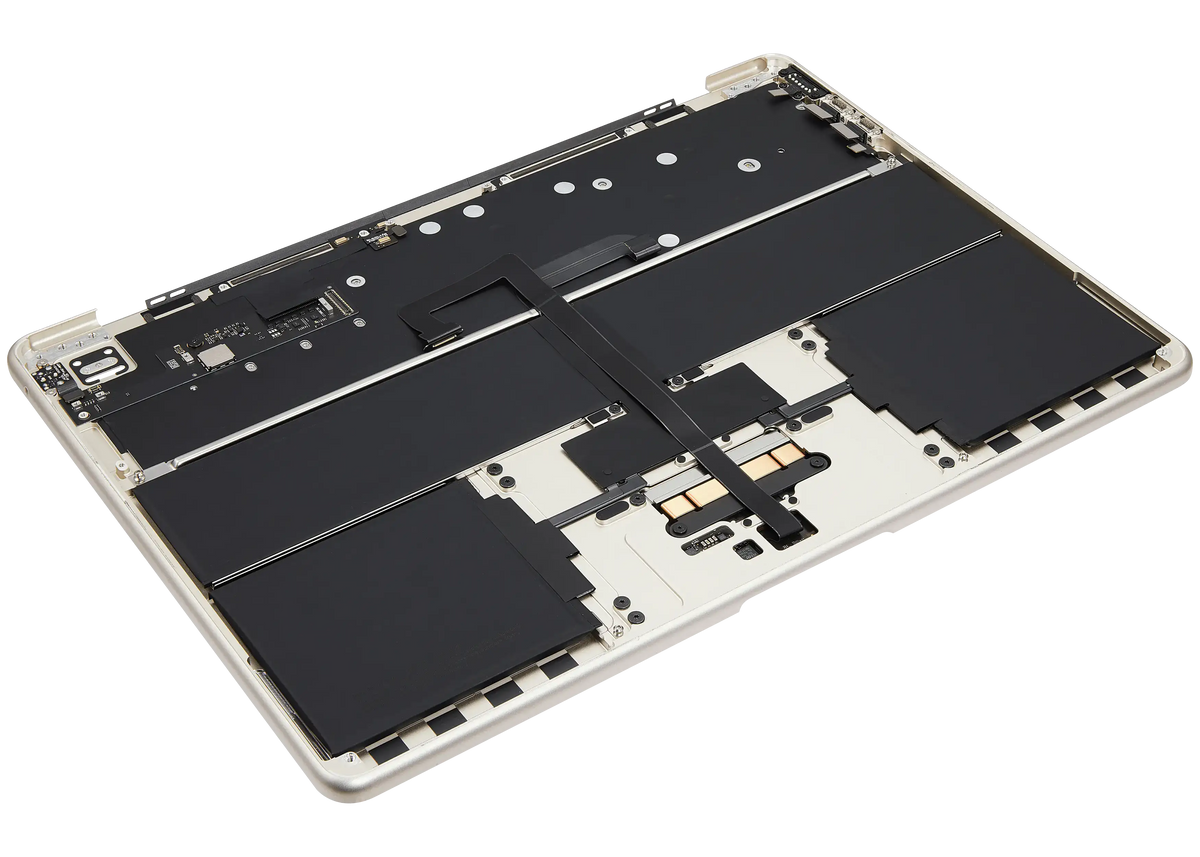 Top Case Assembly With Battery And Keyboard Compatible For MacBook Air 13" (A3113 / Mid 2024) (Starlight) (US Keyboard)