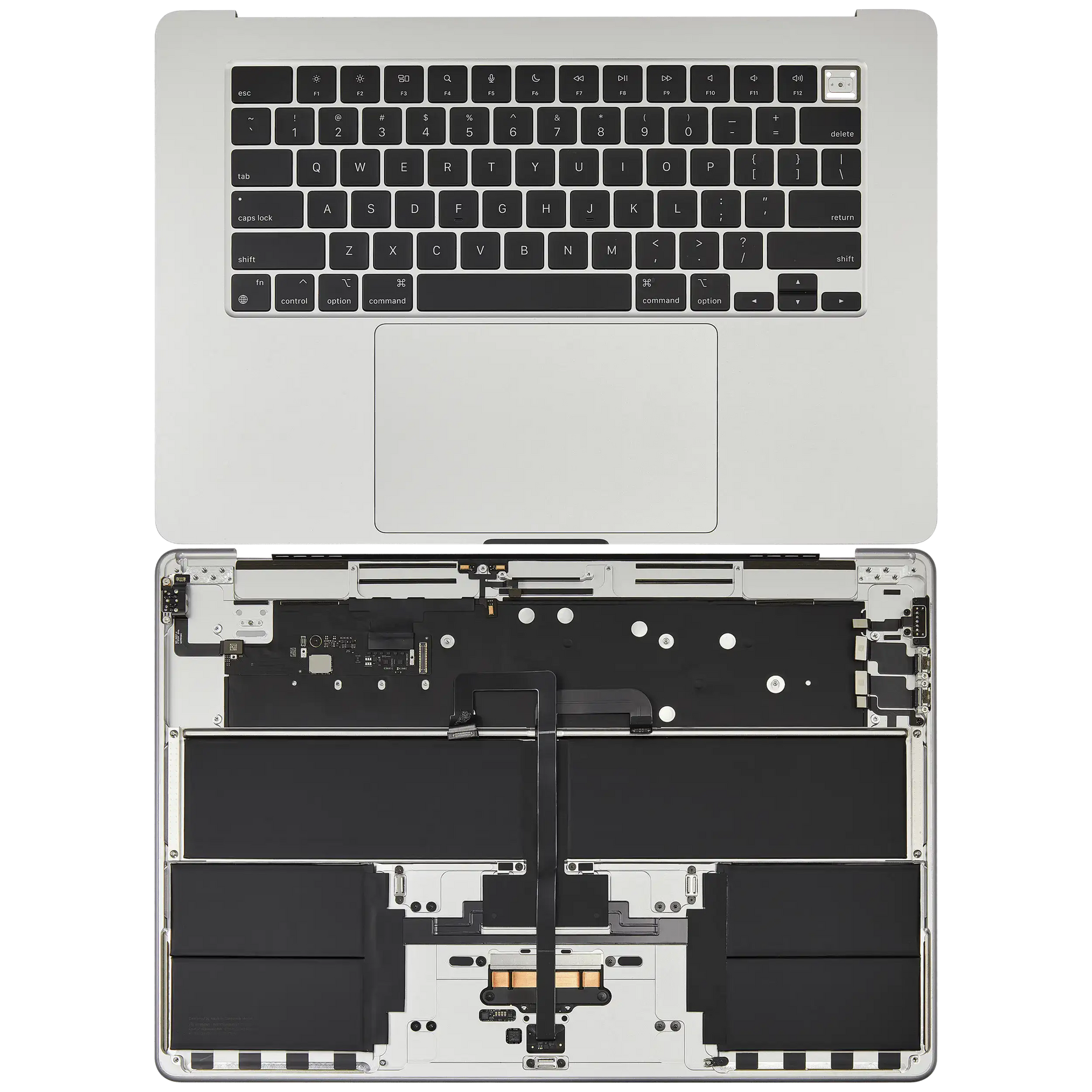 Top Case Assembly With Battery And Keyboard Compatible For MacBook Air 15" (A3114 / Mid 2024) (Silver) (US Keyboard)