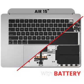 Top Case Assembly With Battery And Keyboard Compatible For MacBook Air 15" (A3114 / Mid 2024) (Space Gray) (US Keyboard)