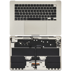 Top Case Assembly With Battery And Keyboard Compatible For MacBook Air 15" (A3114 / Mid 2024) (Starlight) (US Keyboard)
