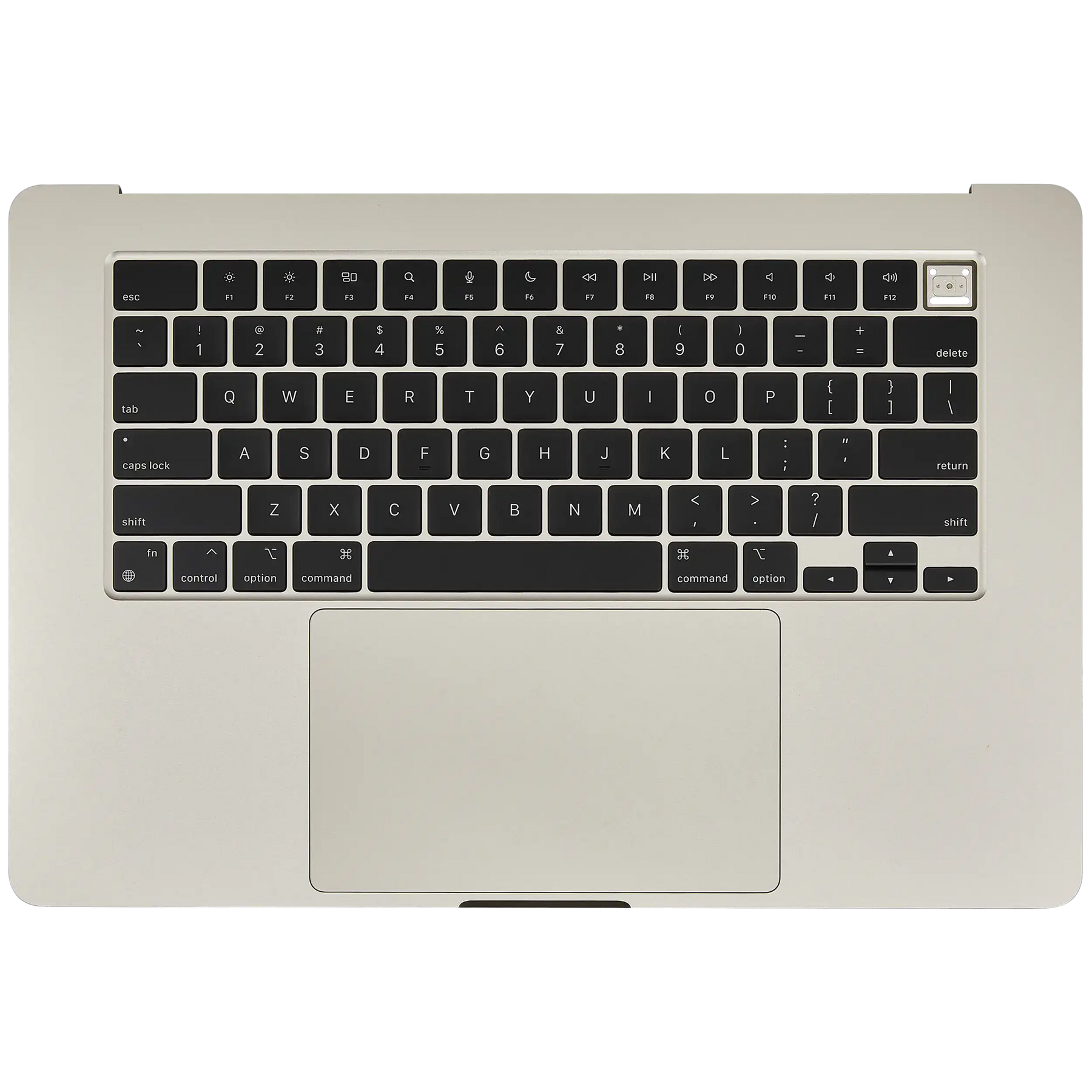 Top Case Assembly With Battery And Keyboard Compatible For MacBook Air 15" (A3114 / Mid 2024) (Starlight) (US Keyboard)