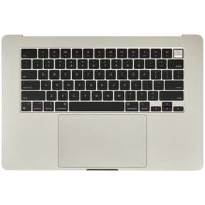 Top Case Assembly With Battery And Keyboard Compatible For MacBook Air 15" (A3114 / Mid 2024) (Starlight) (US Keyboard)