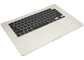 Top Case Assembly With Battery And Keyboard Compatible For MacBook Air 15" (A3114 / Mid 2024) (Starlight) (US Keyboard)