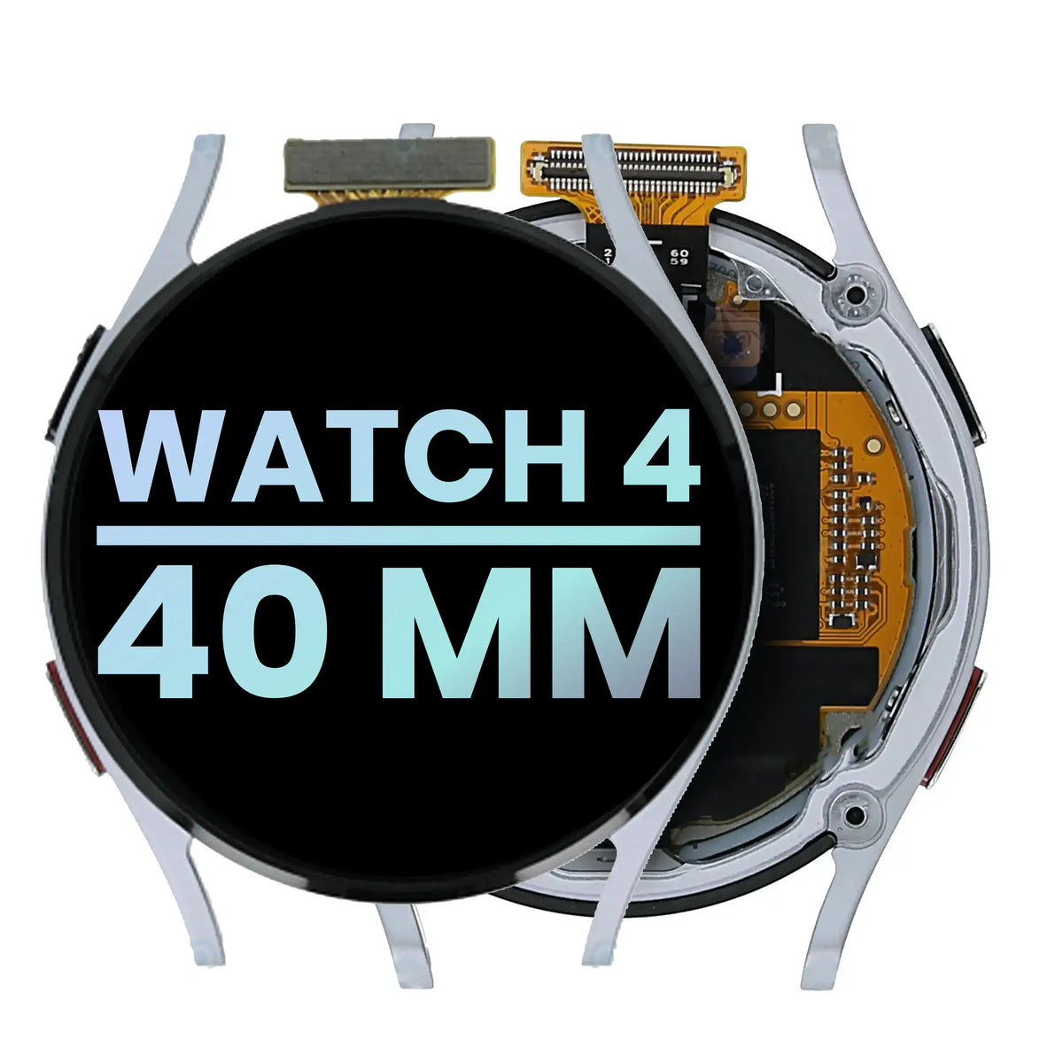 OLED Assembly Compatible For Samsung Galaxy Watch 4 (40mm) (WiFi Version) (Service Pack) (Silver)
