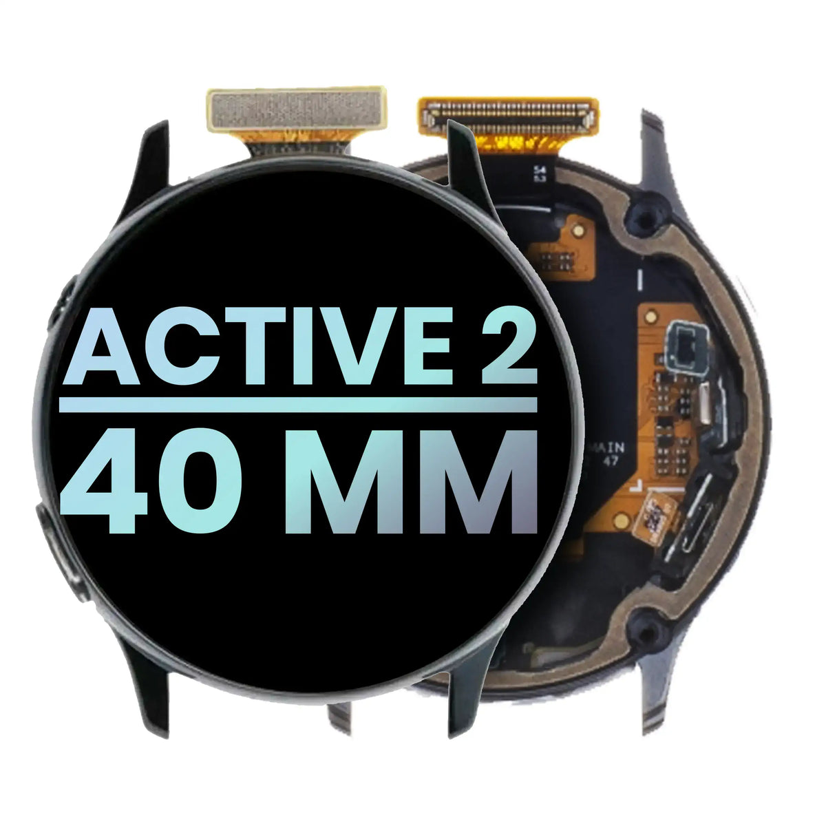 LCD Assembly Compatible For Samsung Galaxy Watch Active 2 (40MM) (Service Pack) (Black)