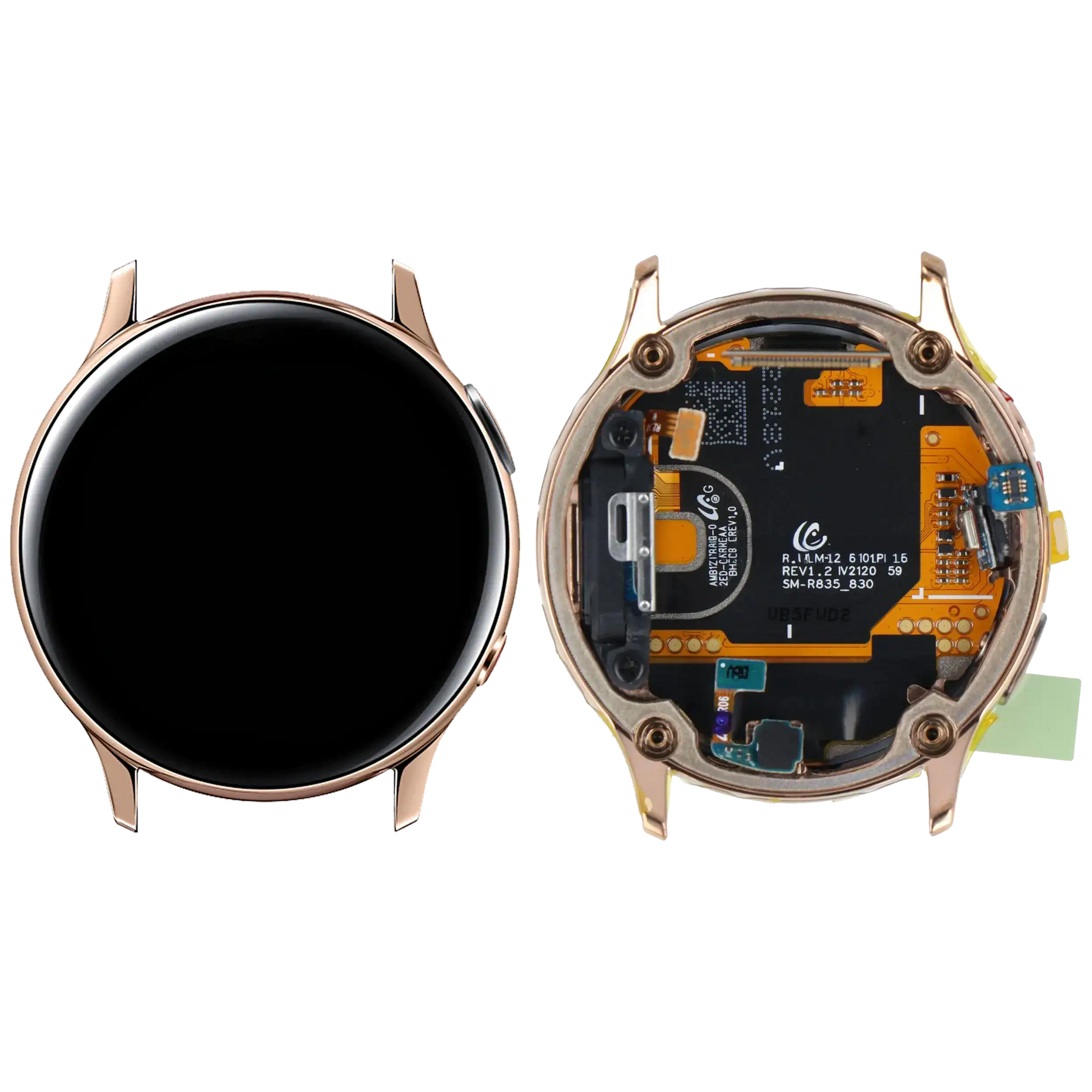 LCD Assembly Compatible For Samsung Galaxy Watch Active 2 (40MM) (LTE Version) (Service Pack) (Gold)