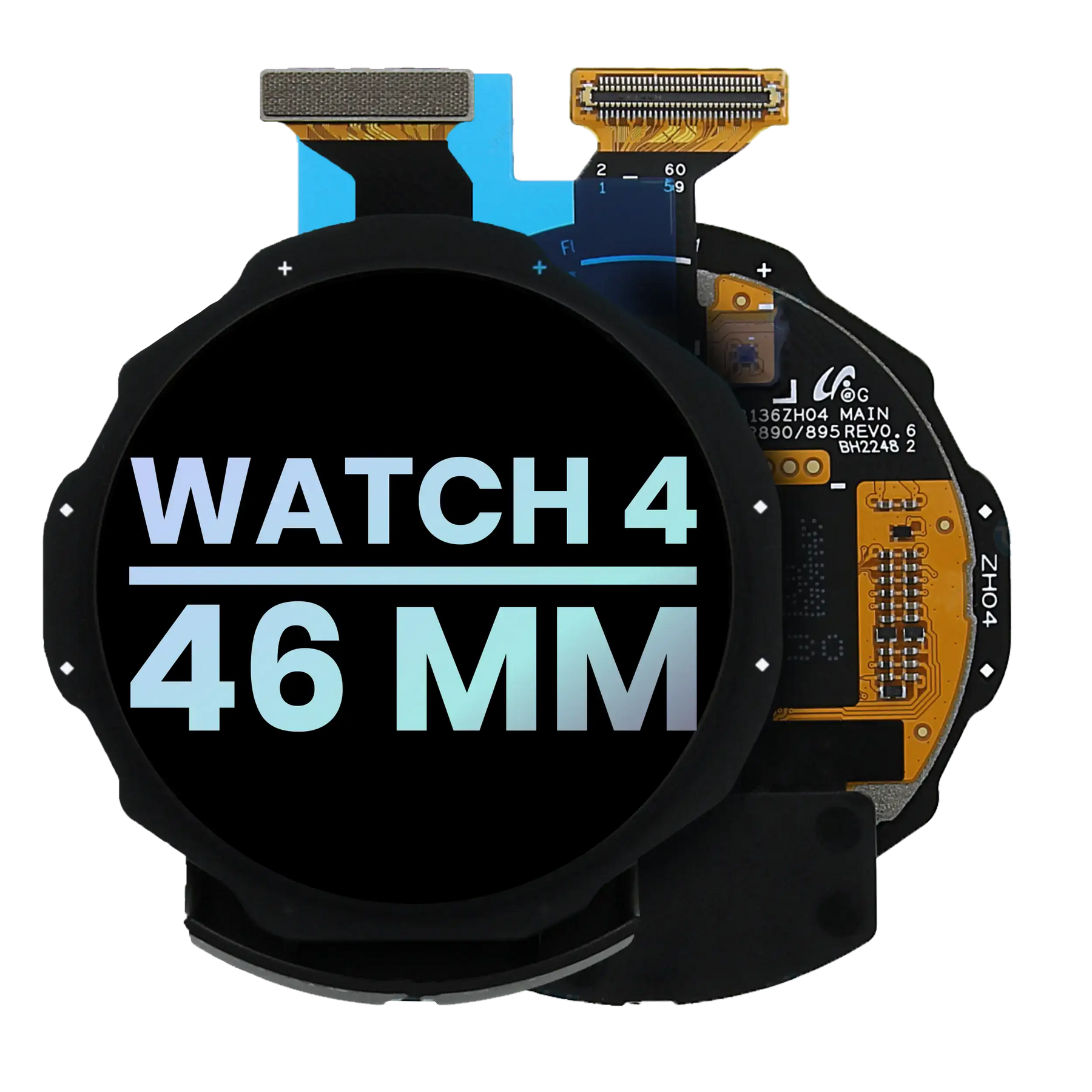 LCD Assembly Compatible For Samsung Galaxy Watch 4 Classic (46mm) (Service Pack) (Black)