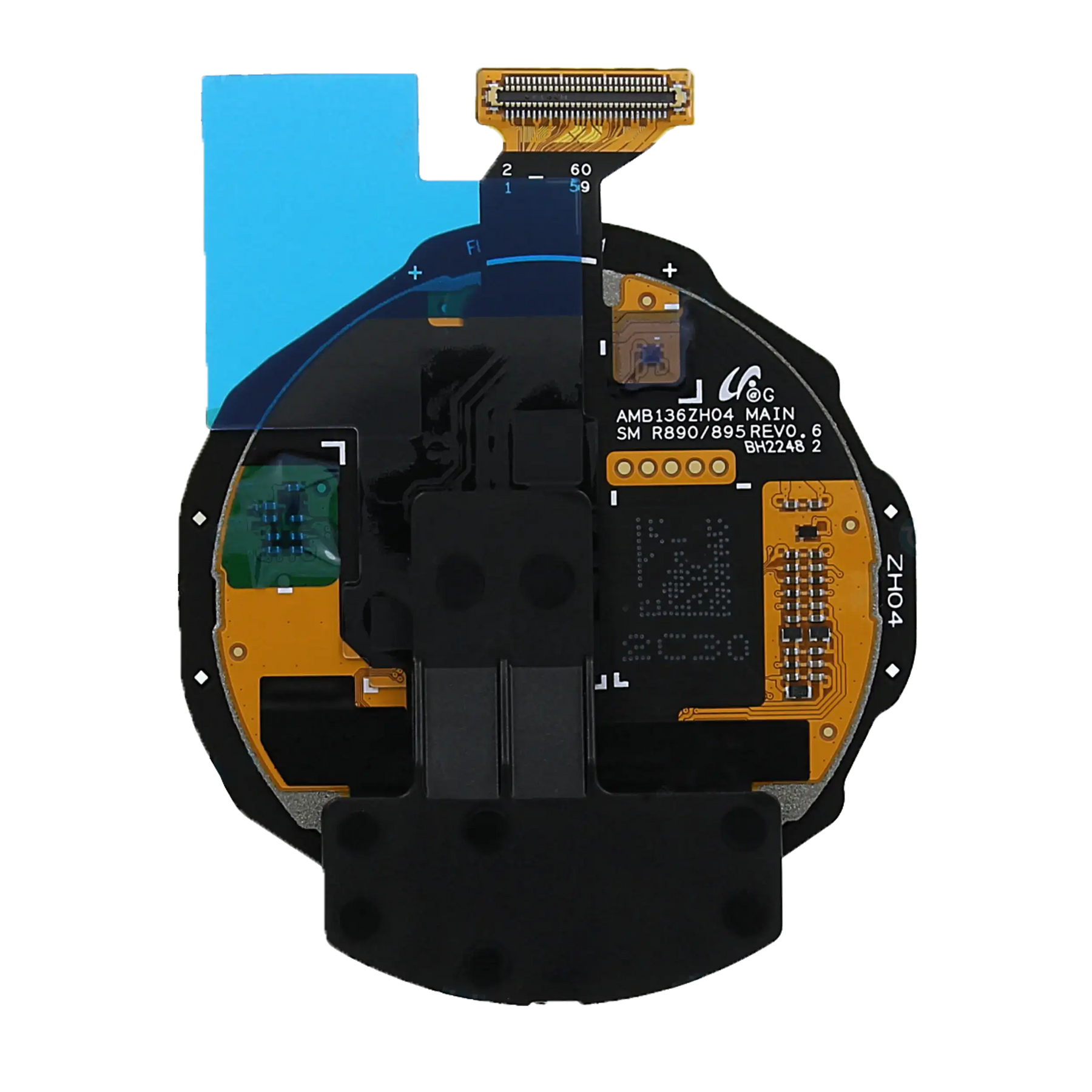 LCD Assembly Compatible For Samsung Galaxy Watch 4 Classic (46mm) (Service Pack) (Black)