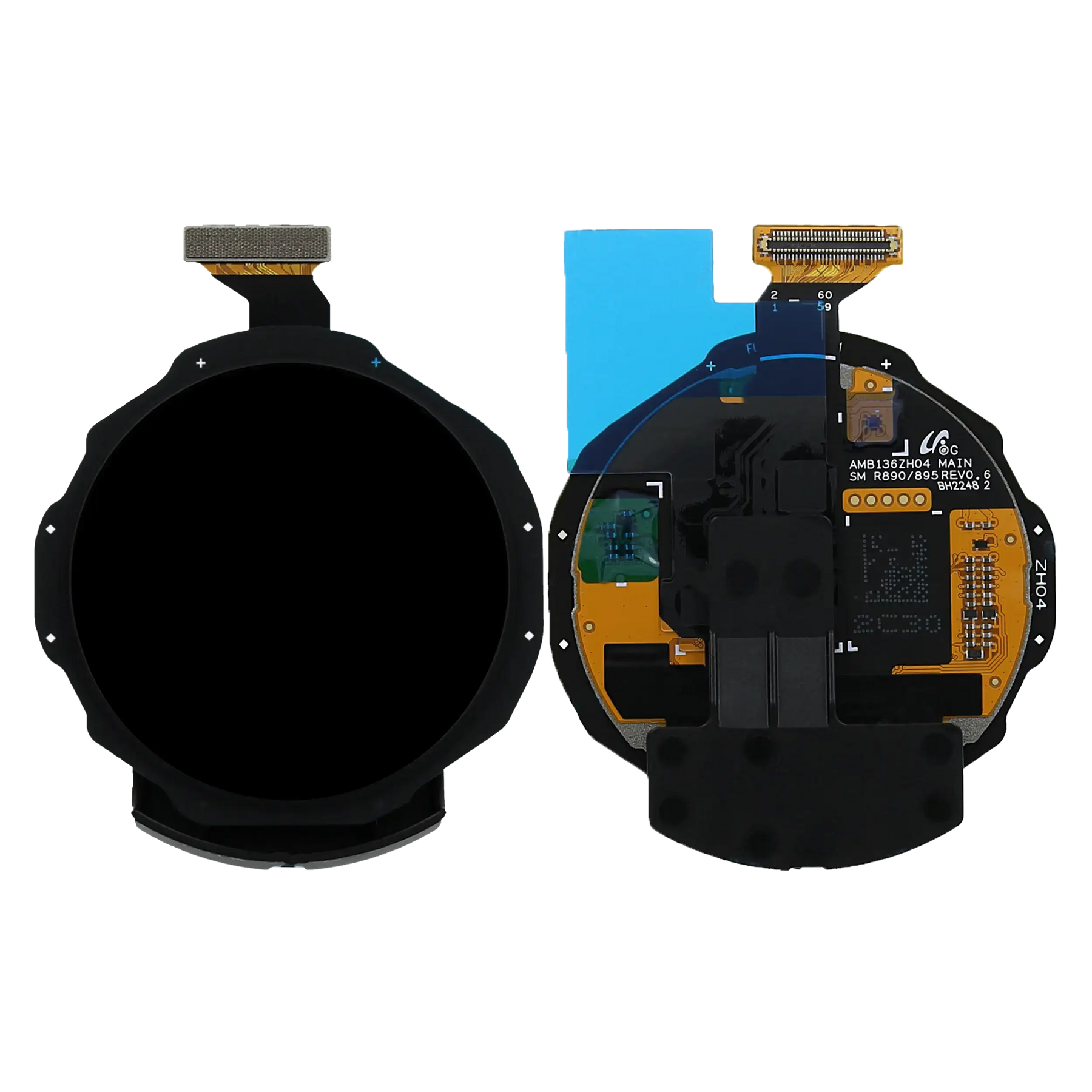 LCD Assembly Compatible For Samsung Galaxy Watch 4 Classic (46mm) (Service Pack) (Black)