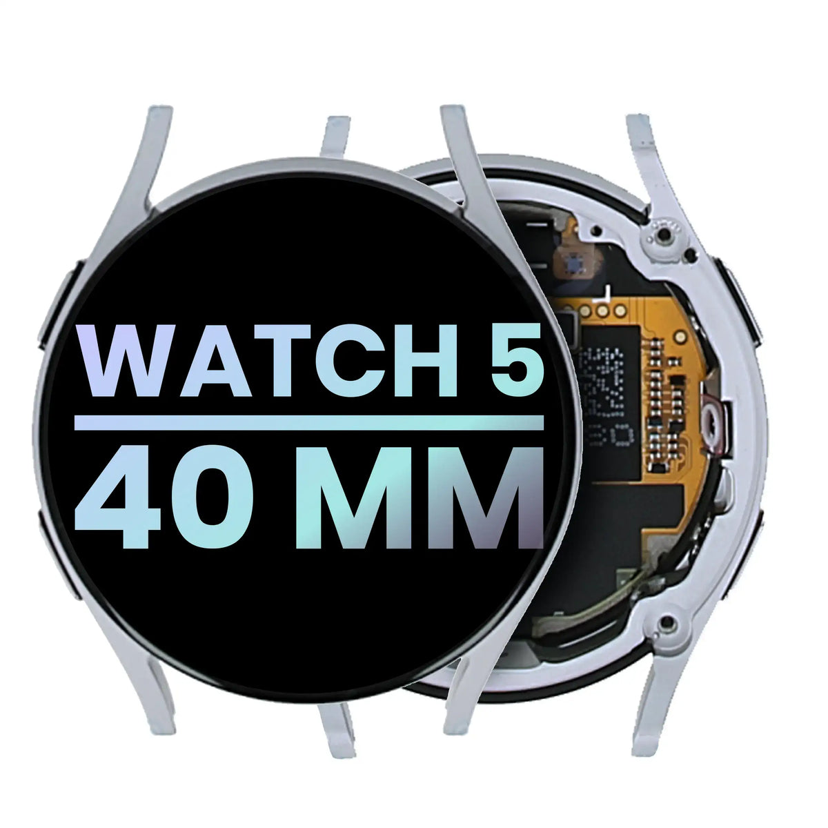 LCD Assembly Compatible For Samsung Galaxy Watch 5 (40mm) (Service Pack) (Silver)