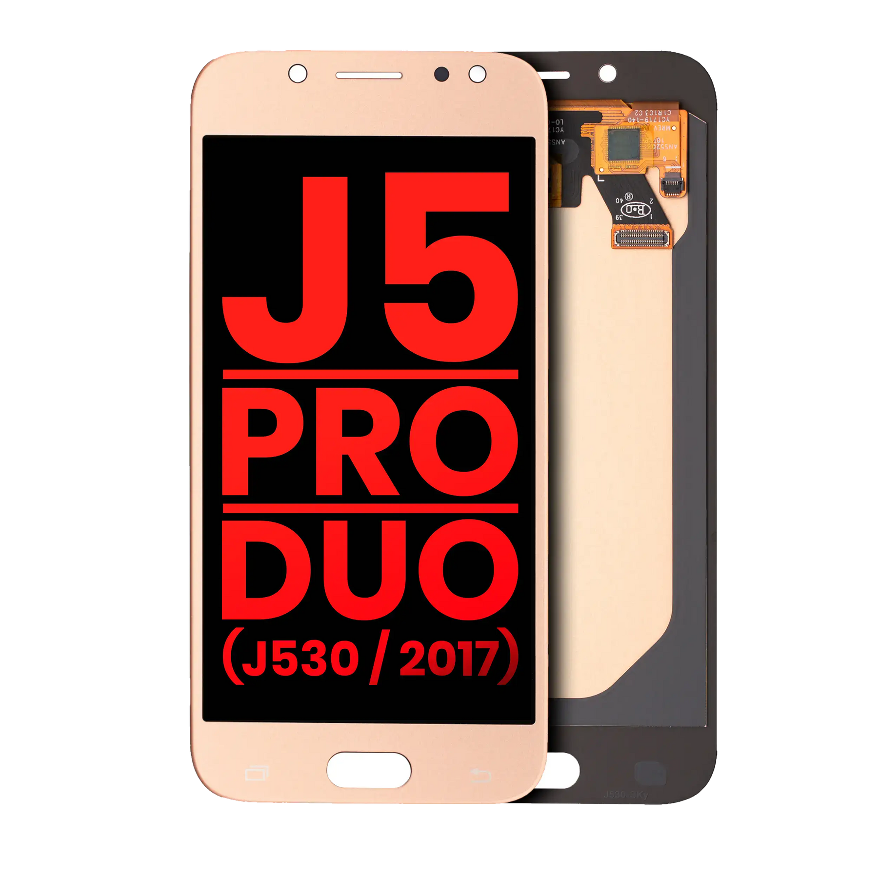 OLED Assembly Without Frame Compatible For Samsung Galaxy J5 / Pro / Duo (J530 / 2017) (Aftermarket Plus) (Gold)