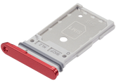 Dual Sim Card Tray Compatible For Samsung Galaxy S25 / S25 Plus (Premium) (Coral Red)