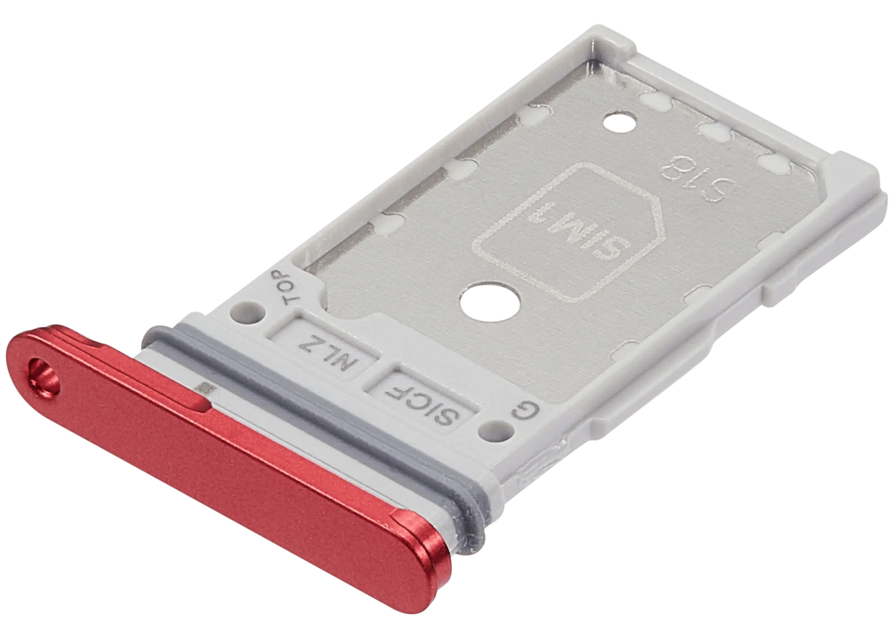 Dual Sim Card Tray Compatible For Samsung Galaxy S25 / S25 Plus (Premium) (Coral Red)