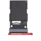 Single Sim Card Tray Compatible For Samsung Galaxy S25 / S25 Plus (Premium) (Coral Red)