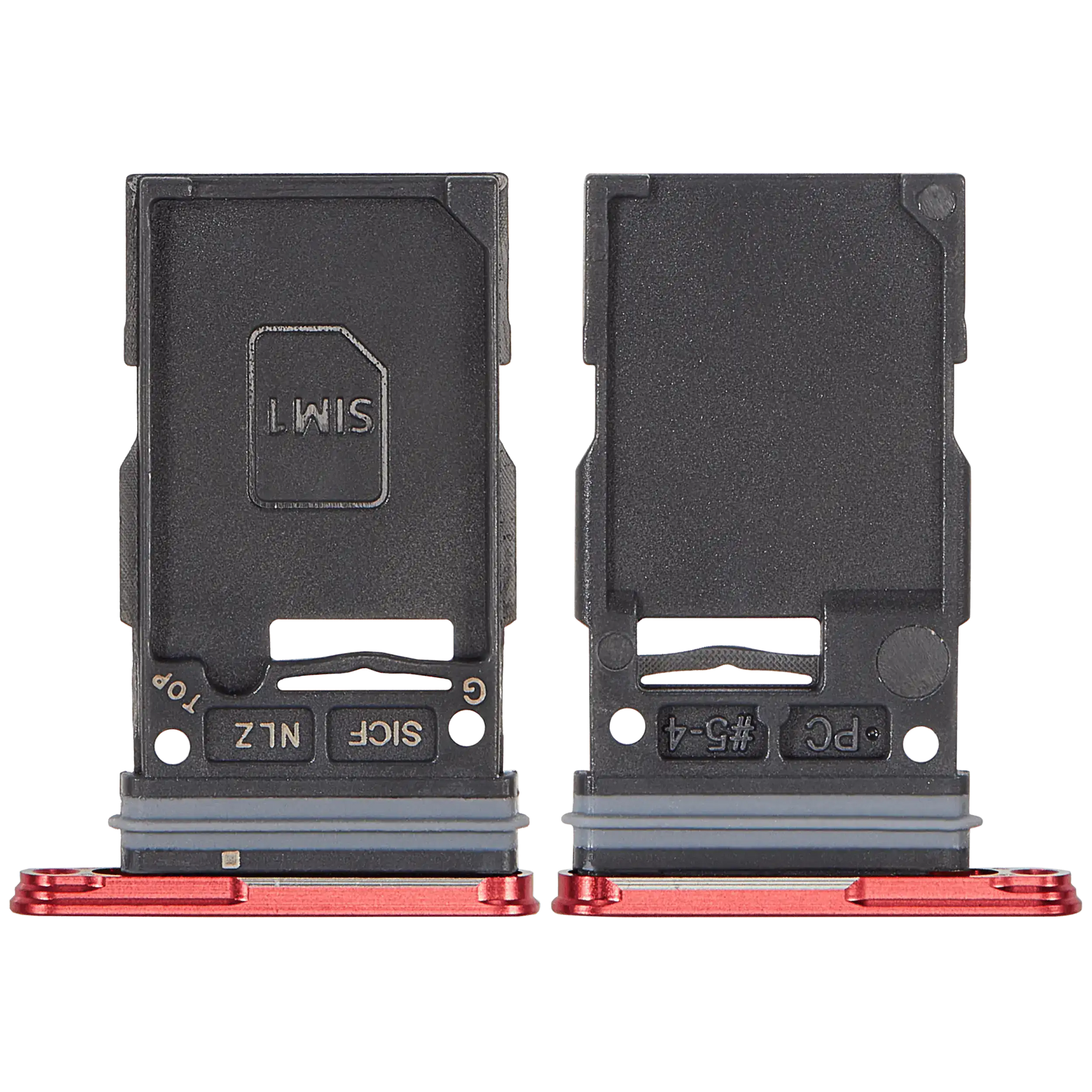 Single Sim Card Tray Compatible For Samsung Galaxy S25 / S25 Plus (Premium) (Coral Red)