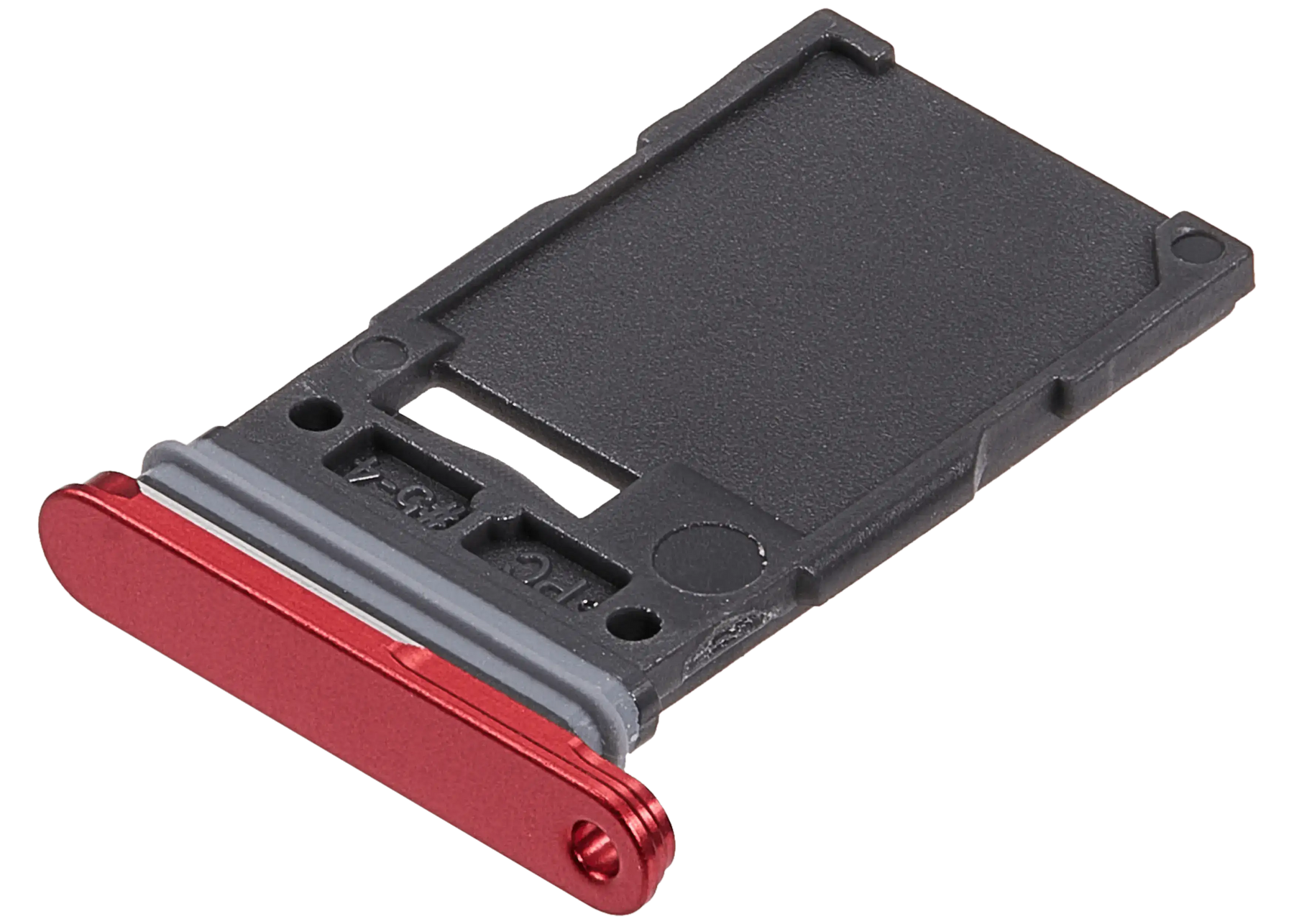 Single Sim Card Tray Compatible For Samsung Galaxy S25 / S25 Plus (Premium) (Coral Red)