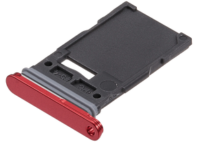 Single Sim Card Tray Compatible For Samsung Galaxy S25 / S25 Plus (Premium) (Coral Red)