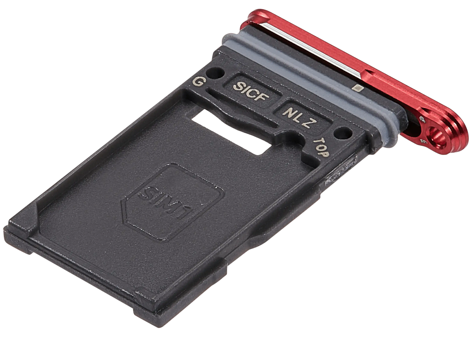 Single Sim Card Tray Compatible For Samsung Galaxy S25 / S25 Plus (Premium) (Coral Red)