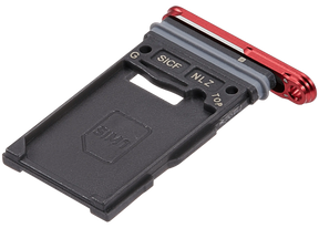 Single Sim Card Tray Compatible For Samsung Galaxy S25 / S25 Plus (Premium) (Coral Red)