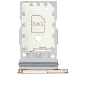 Dual Sim Card Tray Compatible For Samsung Galaxy S25 / S25 Plus (Premium) (Pink Gold)