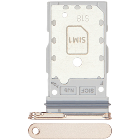 Dual Sim Card Tray Compatible For Samsung Galaxy S25 / S25 Plus (Premium) (Pink Gold)