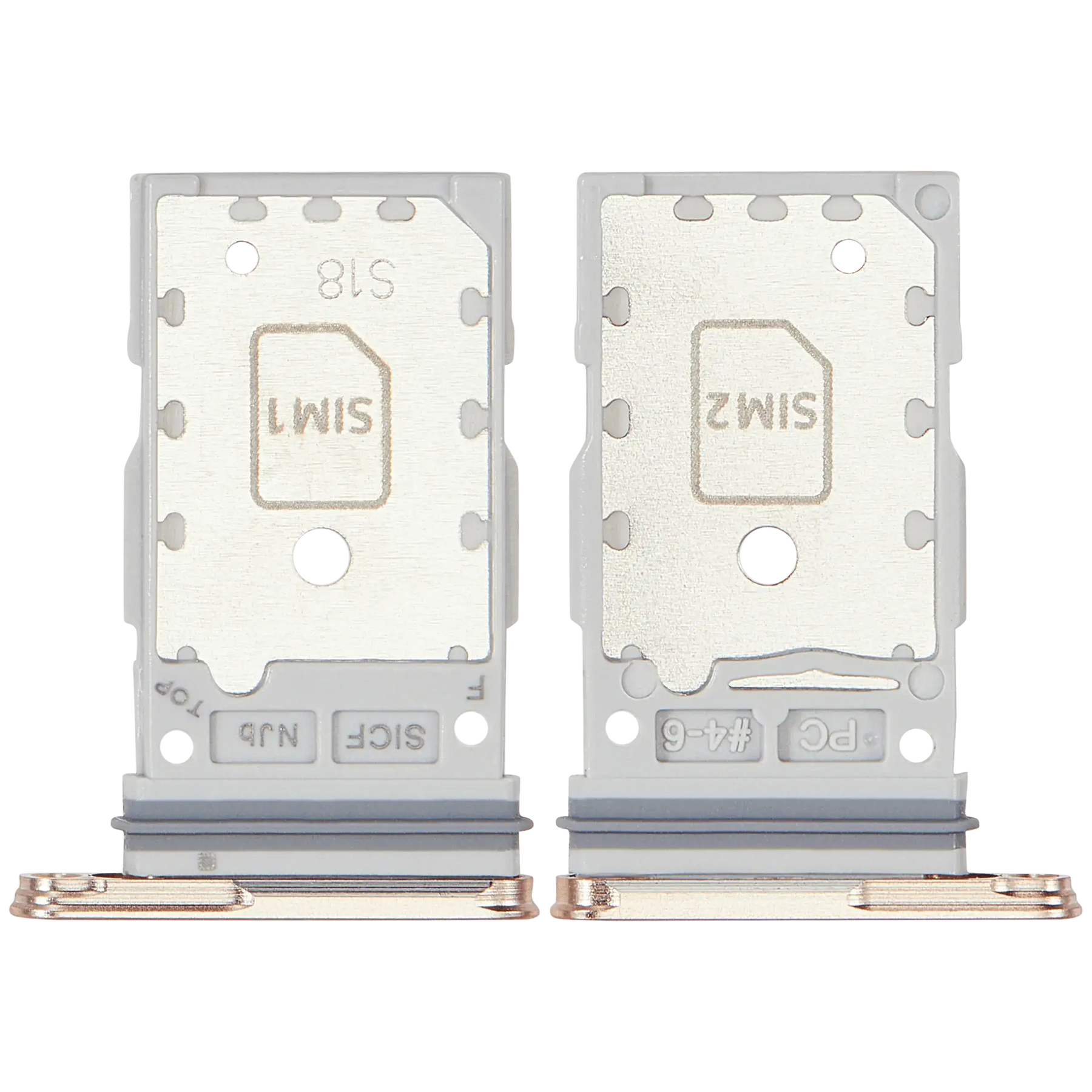 Dual Sim Card Tray Compatible For Samsung Galaxy S25 / S25 Plus (Premium) (Pink Gold)