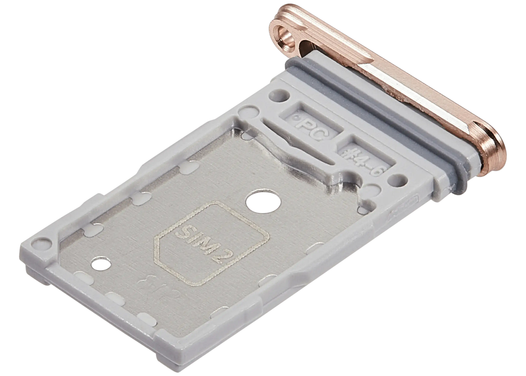 Dual Sim Card Tray Compatible For Samsung Galaxy S25 / S25 Plus (Premium) (Pink Gold)