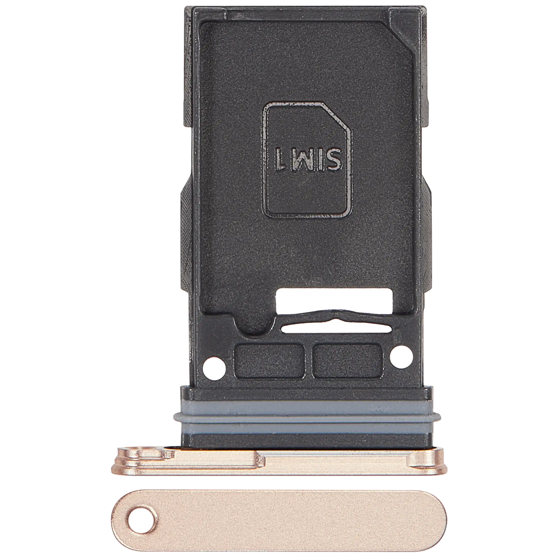 Single Sim Card Tray Compatible For Samsung Galaxy S25 / S25 Plus (Premium) (Pink Gold)