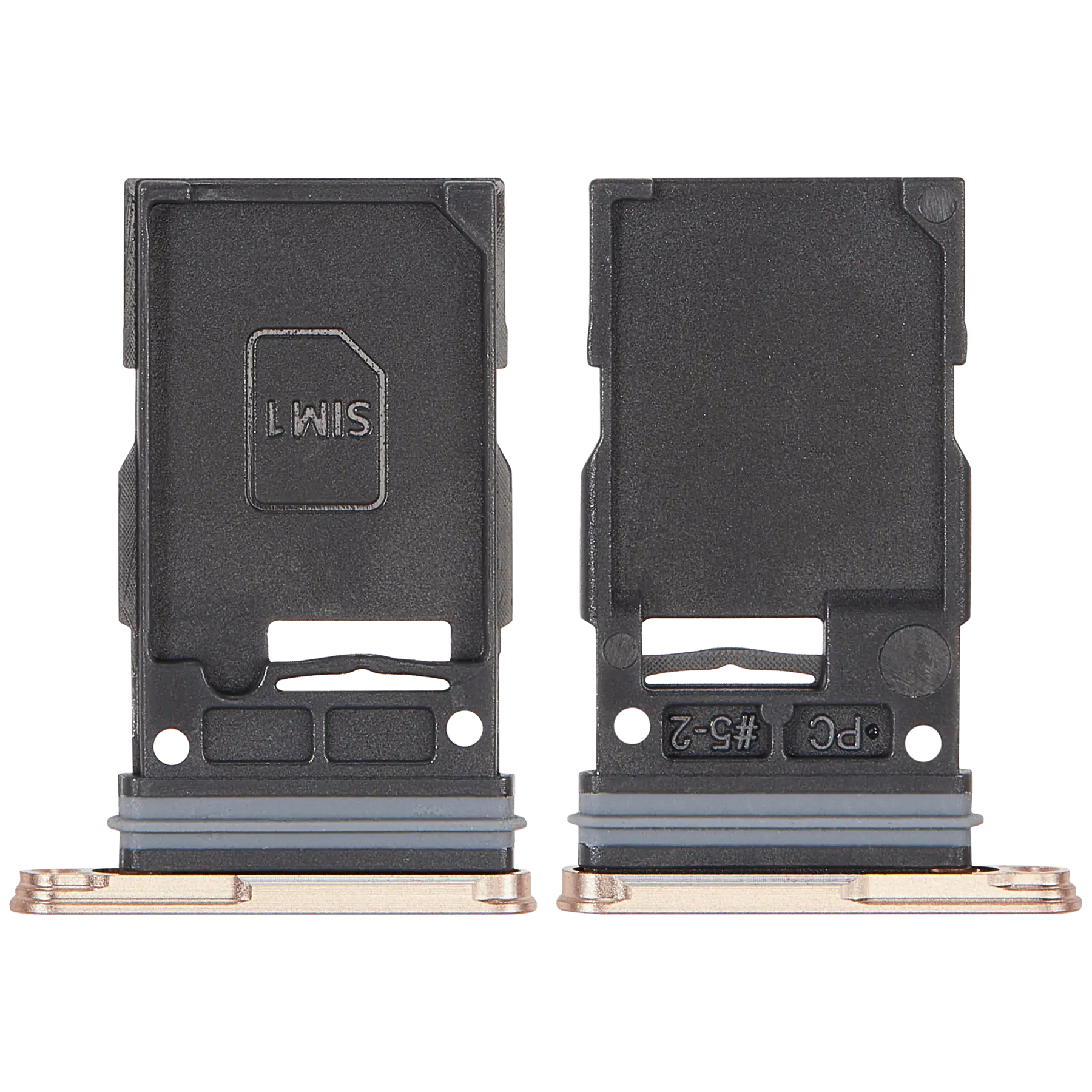 Single Sim Card Tray Compatible For Samsung Galaxy S25 / S25 Plus (Premium) (Pink Gold)