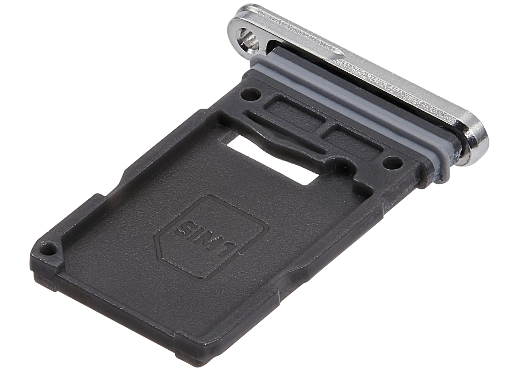 Single Sim Card Tray Compatible For Samsung Galaxy S25 Ultra (Titanium White Silver)