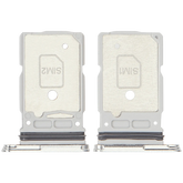 Dual Sim Card Tray Compatible For Samsung Galaxy S25 Ultra (Titanium White Silver)