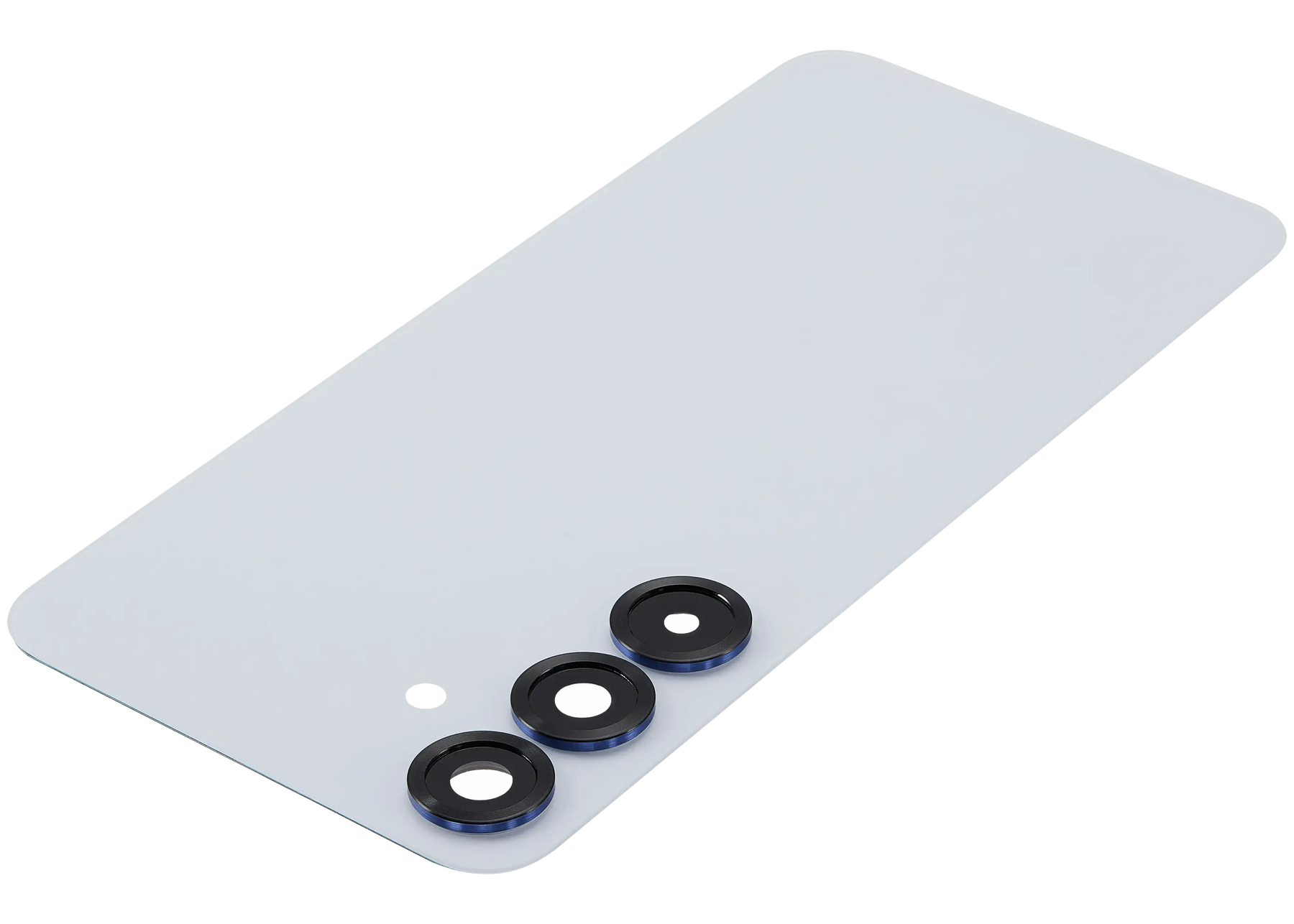 Back Cover Glass With Camera Lens Compatible For Samsung Galaxy S25 Plus 5G (No Logo) (Aftermarket Plus) (Icy Blue)