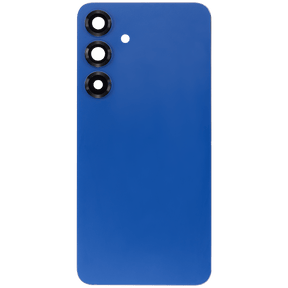 Back Cover Glass With Camera Lens Compatible For Samsung Galaxy S25 Plus 5G (No Logo) (Aftermarket Plus) (Navy)
