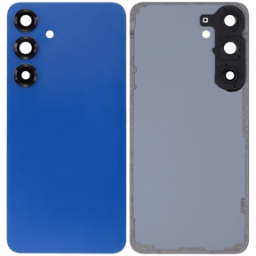 Back Cover Glass With Camera Lens Compatible For Samsung Galaxy S25 Plus 5G (No Logo) (Aftermarket Plus) (Navy)
