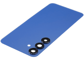 Back Cover Glass With Camera Lens Compatible For Samsung Galaxy S25 Plus 5G (No Logo) (Aftermarket Plus) (Navy)