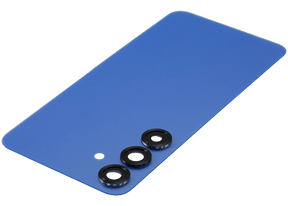 Back Cover Glass With Camera Lens Compatible For Samsung Galaxy S25 Plus 5G (No Logo) (Aftermarket Plus) (Navy)
