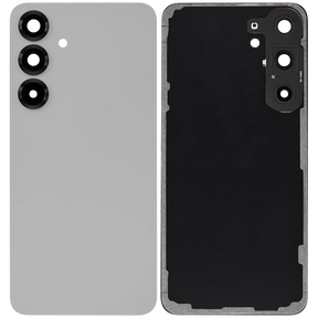 Back Cover Glass With Camera Lens Compatible For Samsung Galaxy S25 Plus 5G (No Logo) (Aftermarket Plus) (Silver Shadow)
