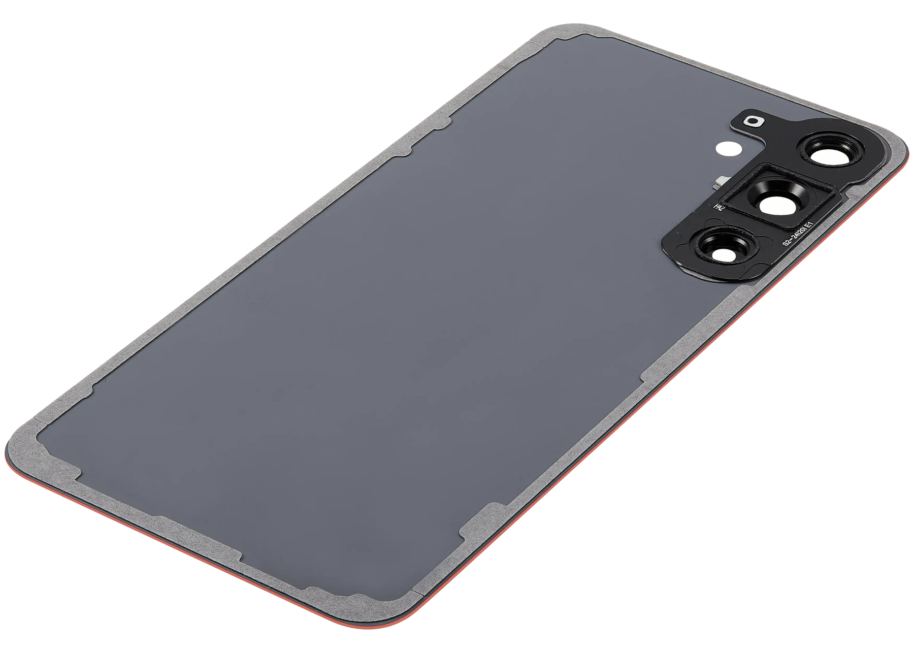 Back Cover Glass With Camera Lens Compatible For Samsung Galaxy S25 Plus 5G (No Logo) (Aftermarket Plus) (Coral Red)