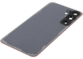 Back Cover Glass With Camera Lens Compatible For Samsung Galaxy S25 Plus 5G (No Logo) (Aftermarket Plus) (Coral Red)