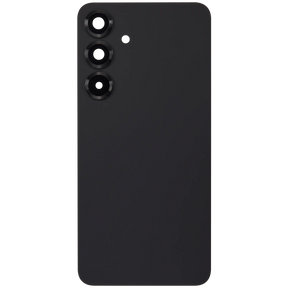 Back Cover Glass With Camera Lens Compatible For Samsung Galaxy S25 Plus 5G (No Logo) (Aftermarket Plus) (Blue Black)