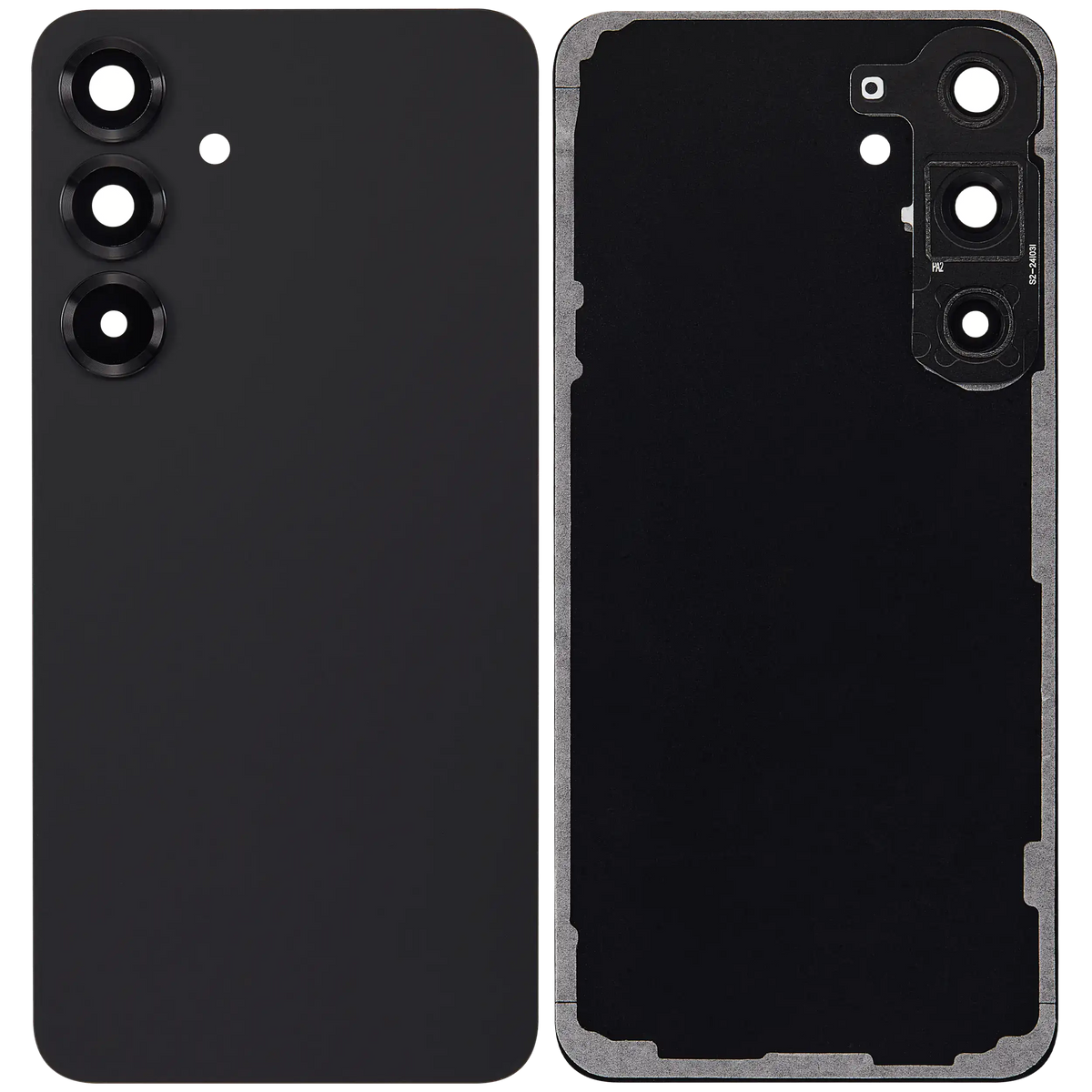 Back Cover Glass With Camera Lens Compatible For Samsung Galaxy S25 Plus 5G (No Logo) (Aftermarket Plus) (Blue Black)