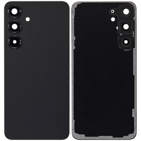 Back Cover Glass With Camera Lens Compatible For Samsung Galaxy S25 Plus 5G (No Logo) (Aftermarket Plus) (Blue Black)