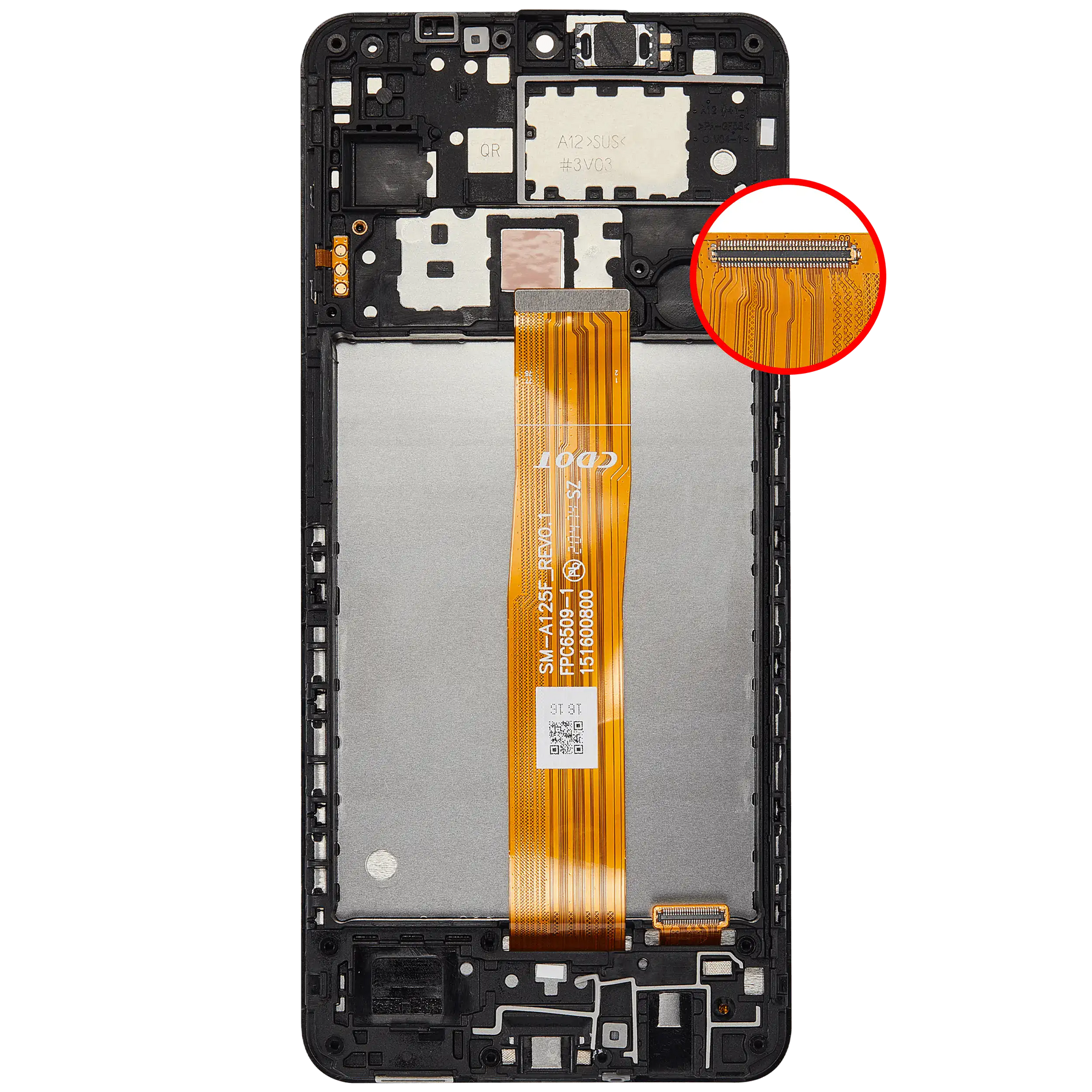 LCD Assembly With Frame Compatible For Samsung Galaxy A12 (A125 / 2020) / A12 Nacho (A127 / 2021) (Refurbished) (All Colors)