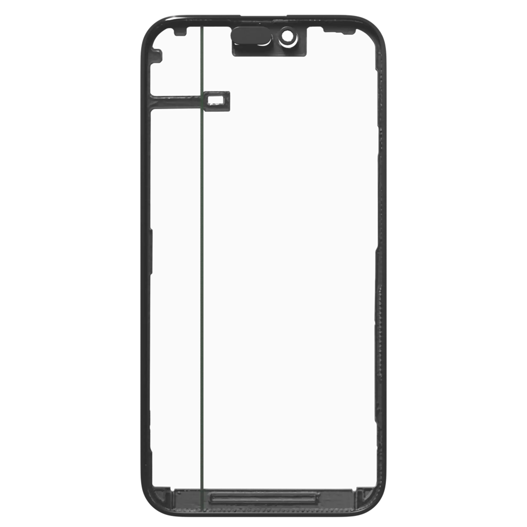 3 in 1 (Glass With OCA Pre-Installed + Frame) Compatible For iPhone 15 Pro Max (OCA Master)