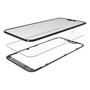 3 in 1 (Glass With OCA Pre-Installed + Frame) Compatible For iPhone 14 Pro (OCA Master)