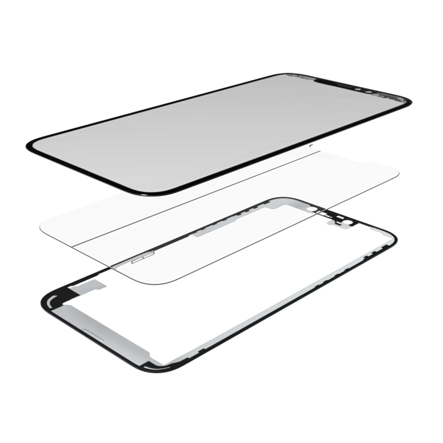 3 in 1 (Glass With OCA Pre-Installed + Frame) Compatible For iPhone 12 Mini (OCA Master)