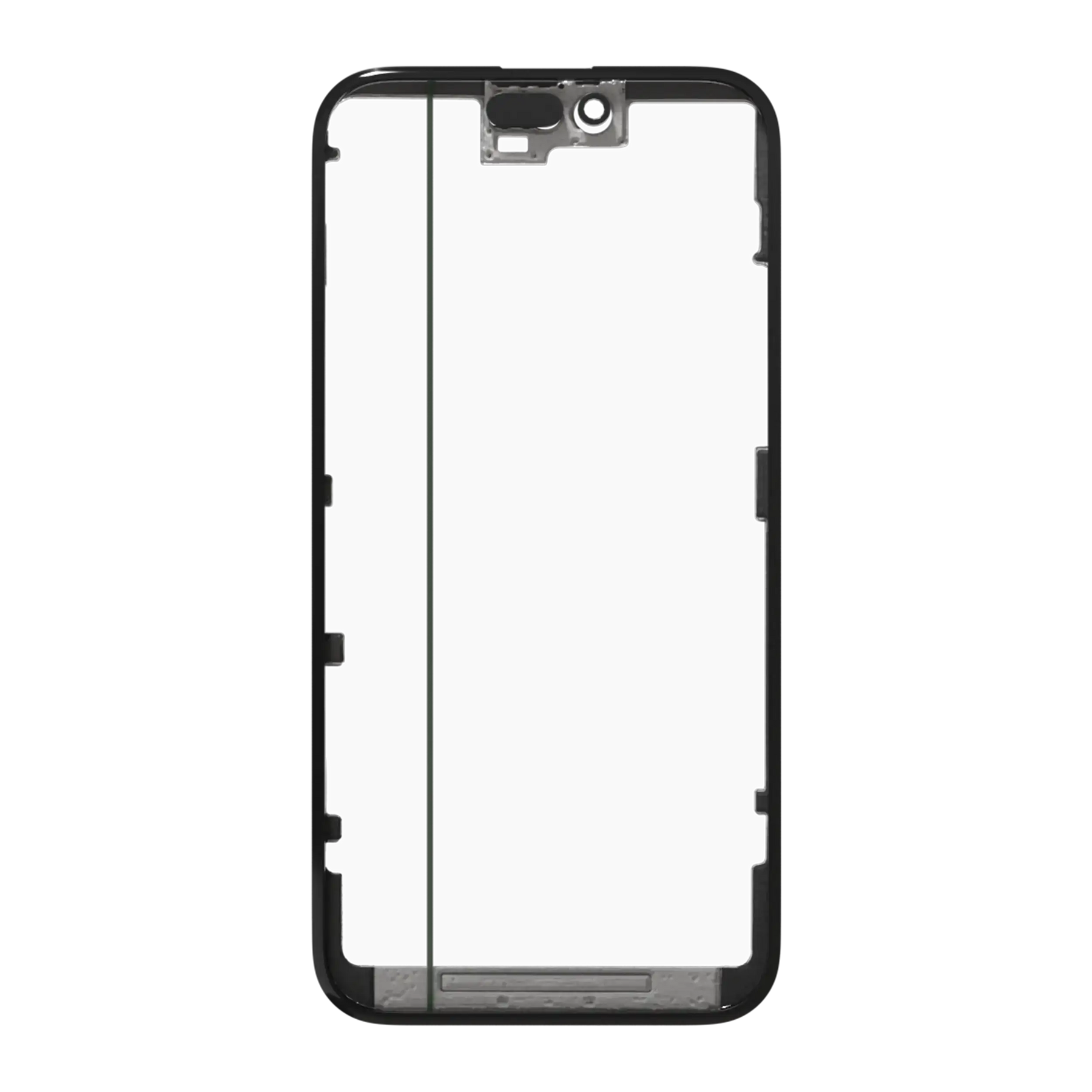 3 in 1 (Glass With OCA Pre-Installed + Frame) Compatible For iPhone 15 Plus (OCA Master)