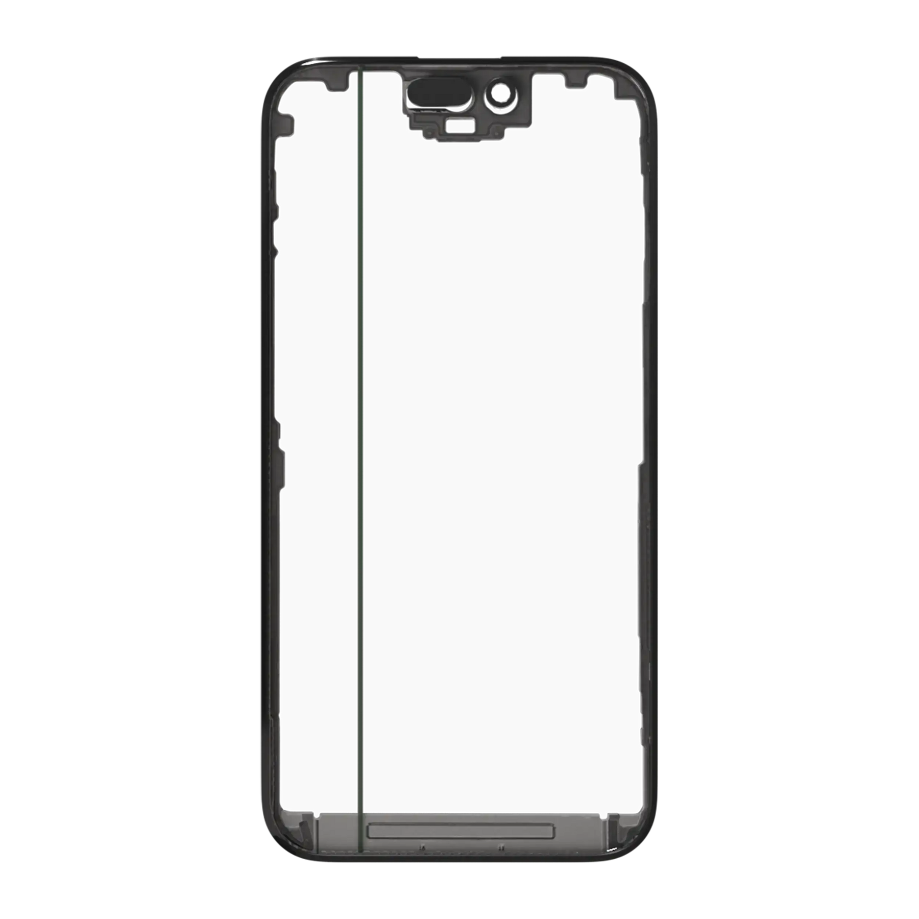 3 in 1 (Glass With OCA Pre-Installed + Frame) Compatible For iPhone 15 Pro (OCA Master)