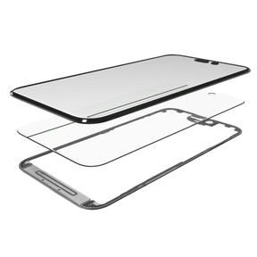 3 in 1 (Glass With OCA Pre-Installed + Frame) Compatible For iPhone 15 Pro (OCA Master)