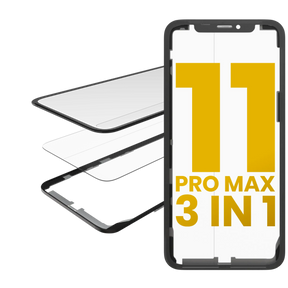 3 in 1 (Glass With OCA Pre-Installed + Frame) Compatible For iPhone 11 Pro Max (OCA Master)